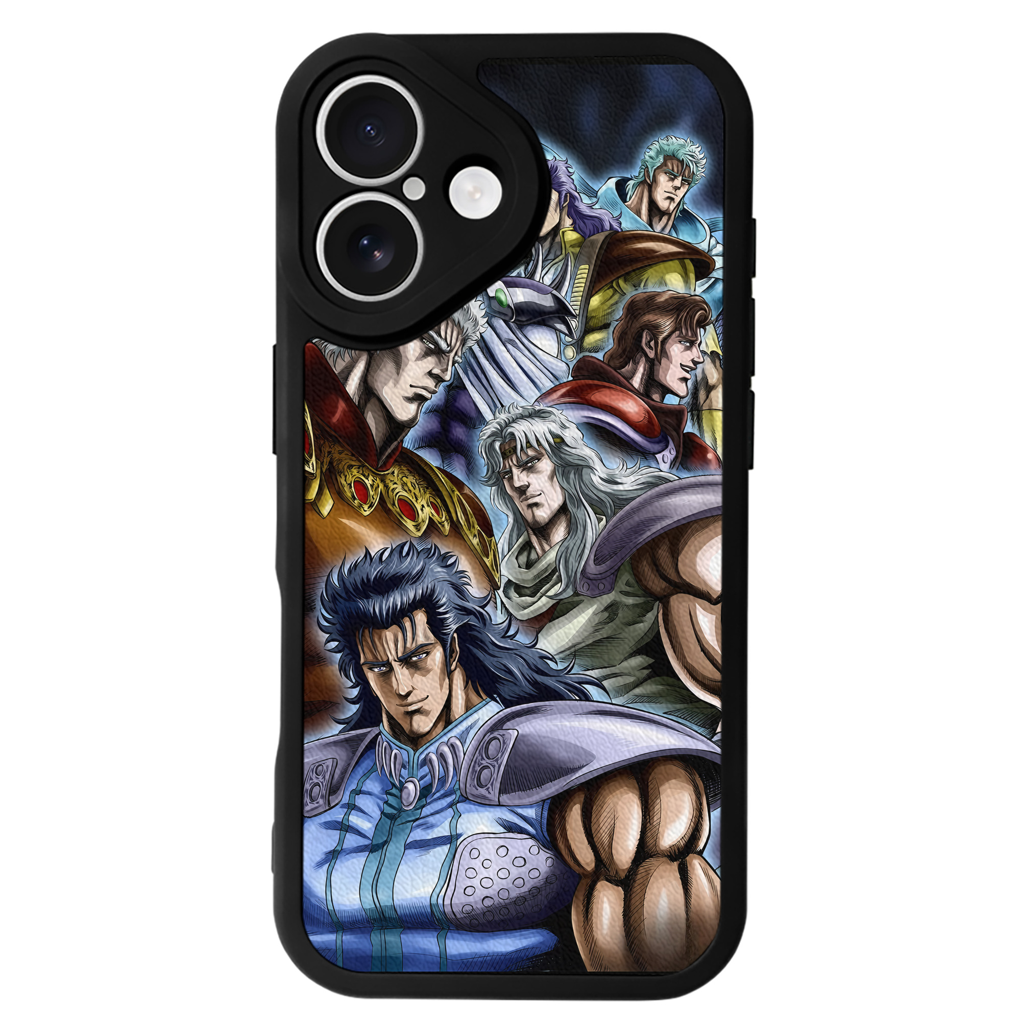（画像用） 北斗の拳 Fist of the North Star 【iPhone 16シリーズ対応】シリコンスマホケース（レザー調） 材質：シリコン
